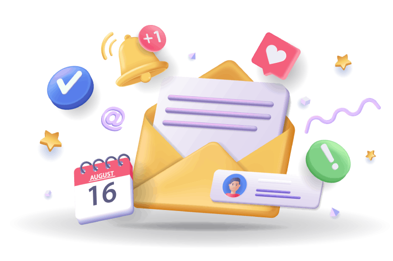 colored mail icon