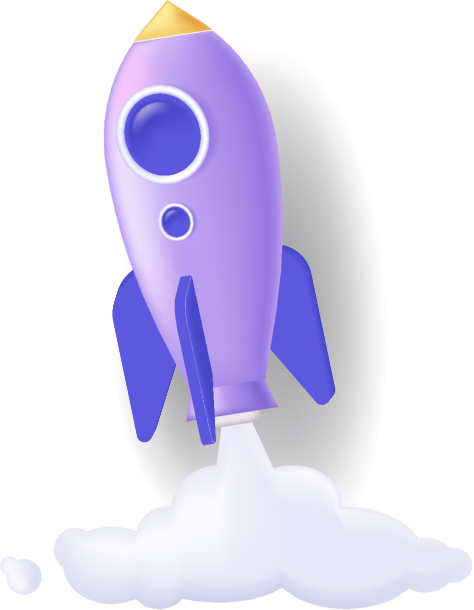 colored rocket icon