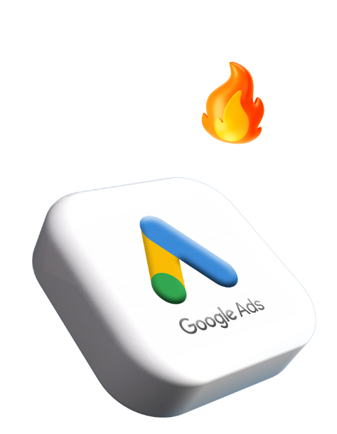 google ads logo 3d for hot leads